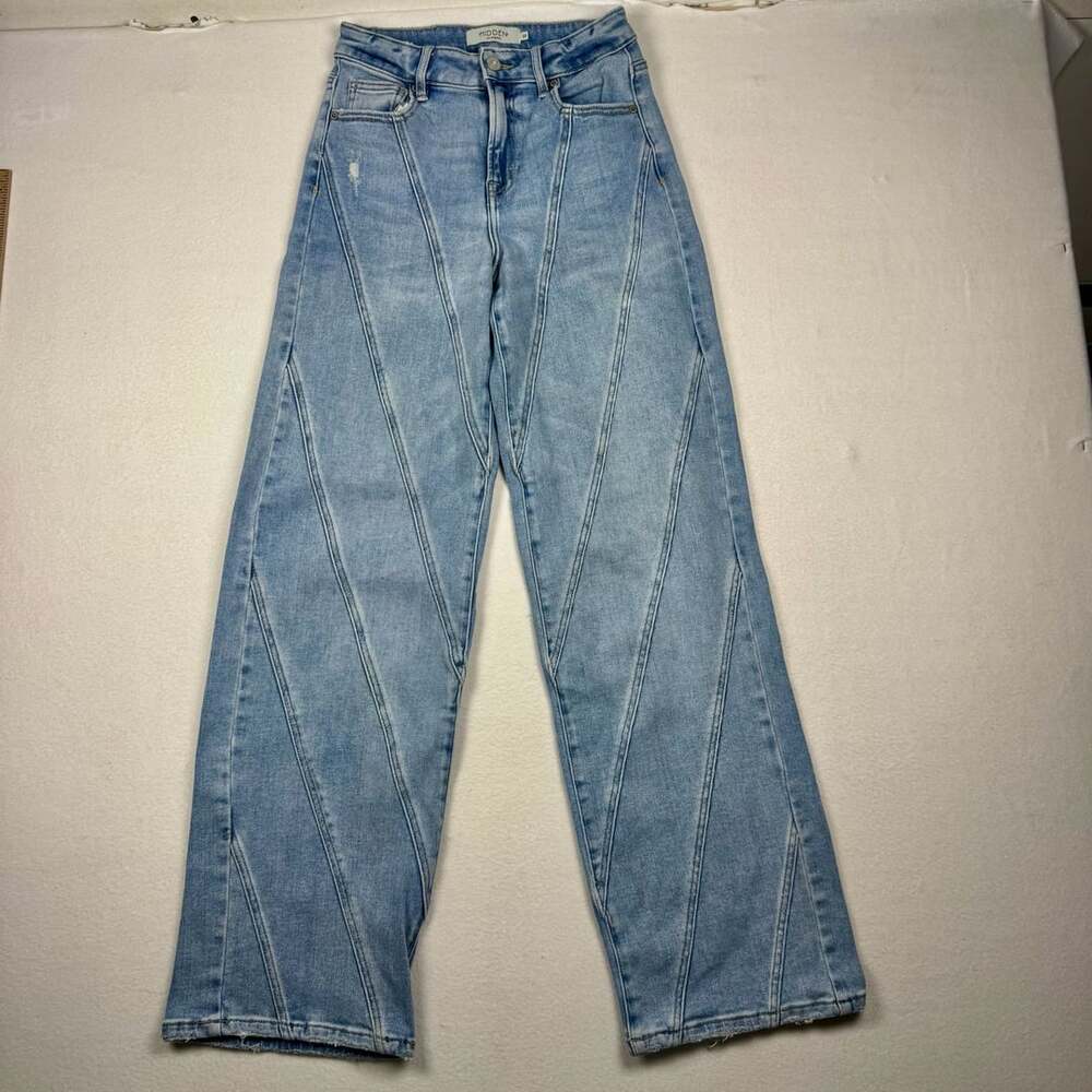 Hidden Jeans Panel Seam Jeans Size 25 Blue Denim